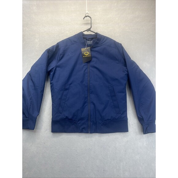 Evoshield Wilson Bomber Jacket Mens Small Navy Baseball Zip Up New - Picture 1 of 10